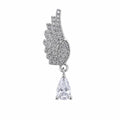 Leaf-Shaped Dangle Surgical Steel Ear Piercing