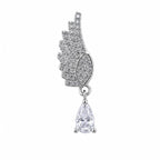 Leaf-Shaped Dangle Surgical Steel Ear Piercing