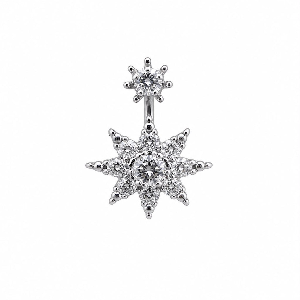 North Star Dangle Surgical Steel Ear Piercing