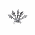 Crown Detail Stone Surgical Steel Ear Piercing
