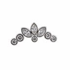 Zircon Stone Lotus Ear Piercing