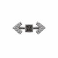 Pfeilförmiges Zirkonia-Ohrpiercing aus Chirurgenstahl