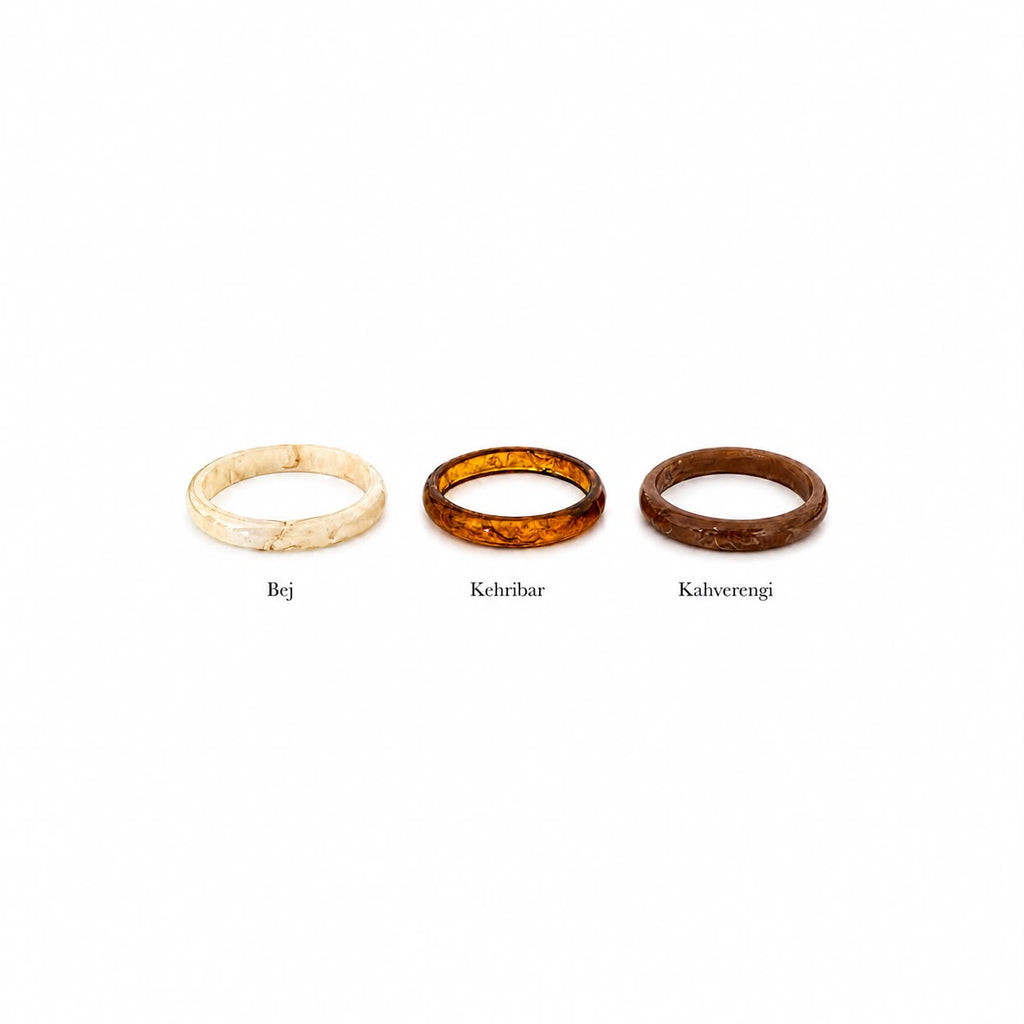 Modern Reçine Bileklik – Minimal Kalın Bangle Bileklik