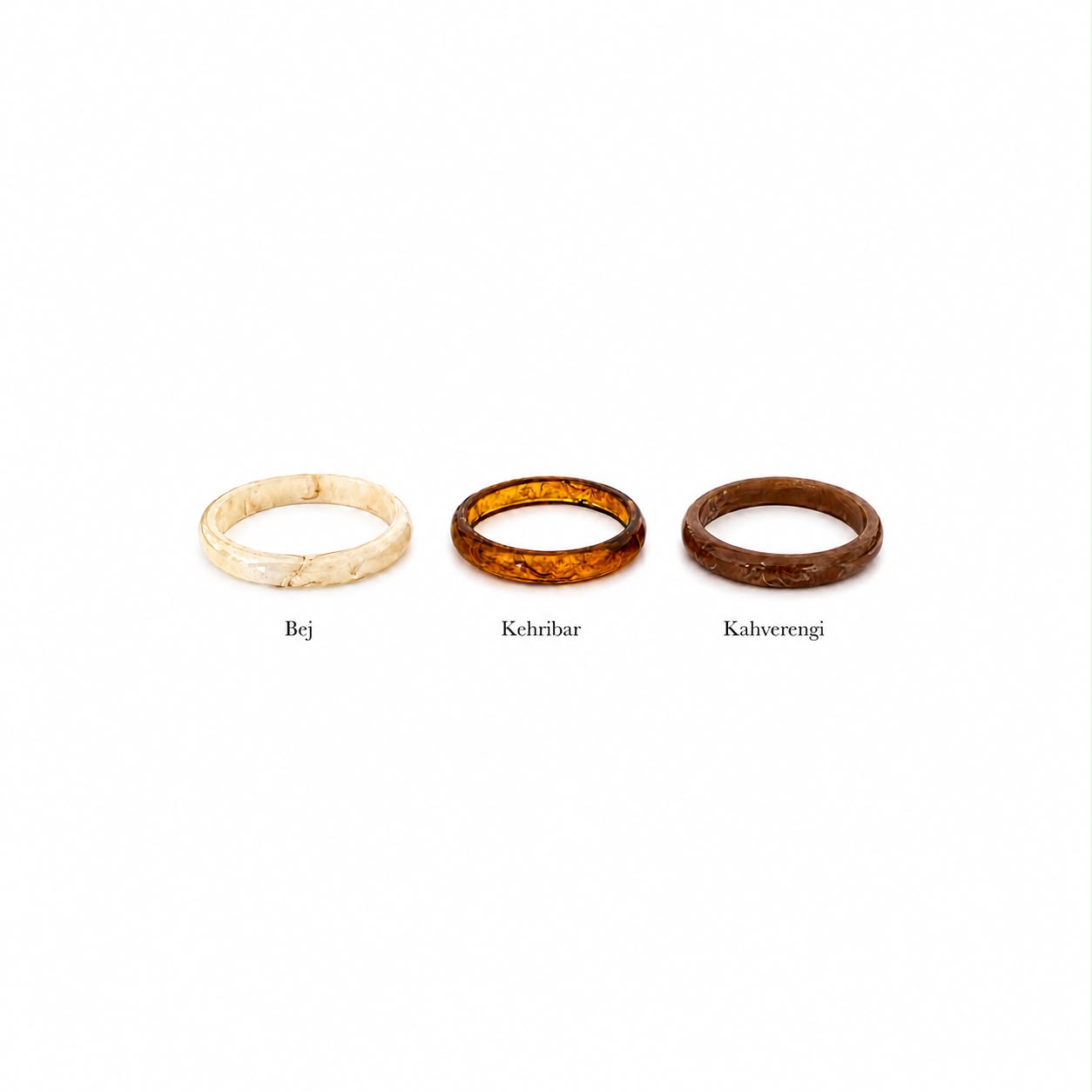 Modern Reçine Bileklik – Minimal Kalın Bangle Bileklik