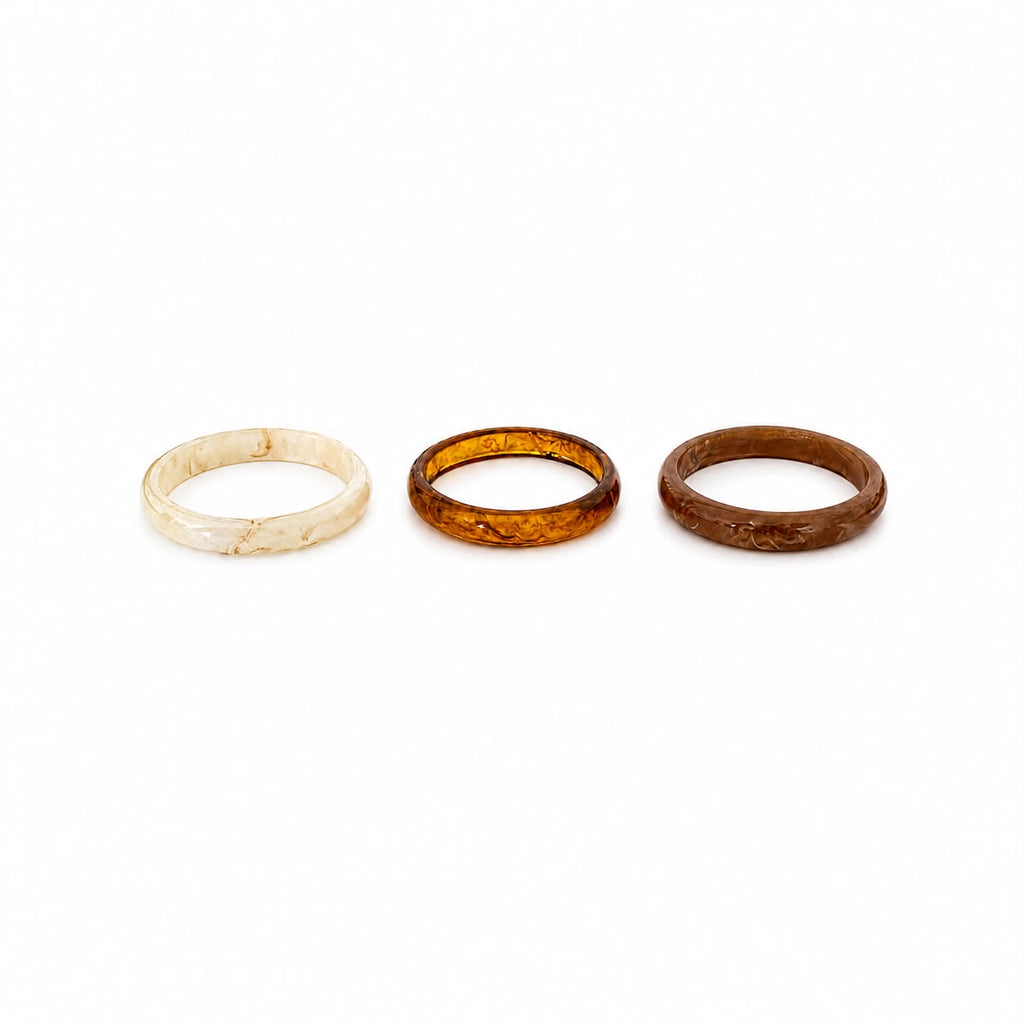 Modern Reçine Bileklik – Minimal Kalın Bangle Bileklik