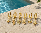 Mystic Charm Steel Earring Set – 18K Gold Plated