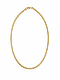 Xuping 18K Gold Plated Flat Chain Necklace – Stainless Steel Waterproof