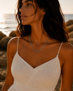 Steel Snake Chain Necklace - Adjustable Layered Look Necklace