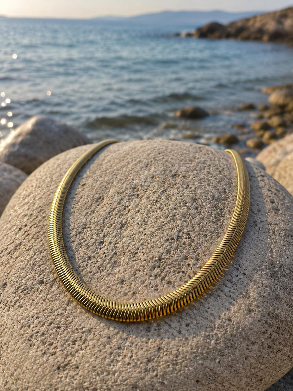 Schlangenkette – Stahl 14K vergoldet wasserdicht