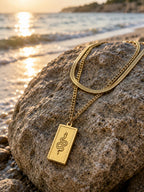 Layered Snake Figure Necklace – Steel 14K Gold Plated Water Resistant