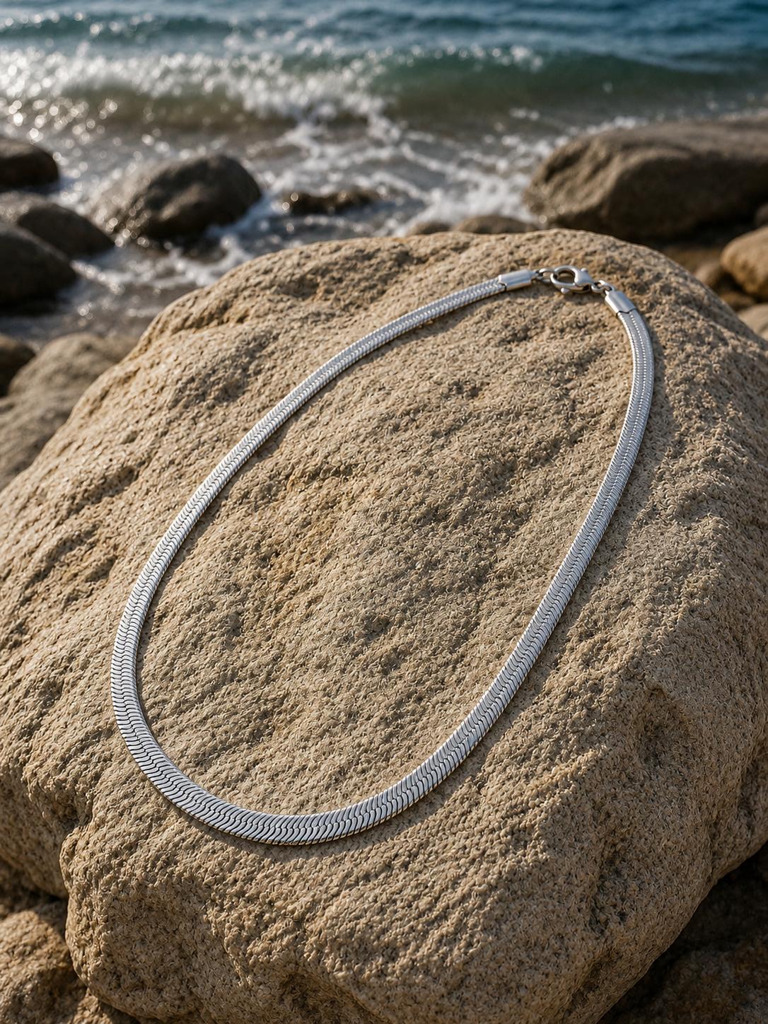 Xuping Snake Chain Necklace – Steel Water Resistant
