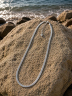 Snake Chain Necklace – Steel Water Resistant