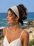 Minimal Patterned Cotton Scarf – Versatile Use | 67 CM