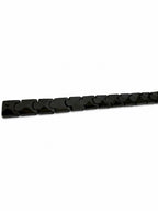 Men's Steel & Ceramic Bracelet with Black Glossy Stone Details – 21 CM