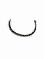 Steel & Black Ceramic Men's Bracelet – 21 CM