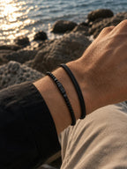 Black Steel Snake Chain Bracelet – Modern Men's Bracelet