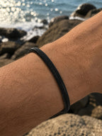 Black Steel Snake Chain Bracelet – Modern Men's Bracelet