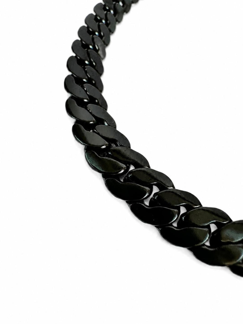 Black Steel Cuban Chain Bracelet – Modern Men's Bracelet 21 CM