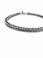 Braided Chain Steel Men's Bracelet – 21 CM Fixed Size