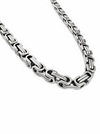 Steel Chain Necklace – Modern Unisex Design | 26 CM Fixed Length