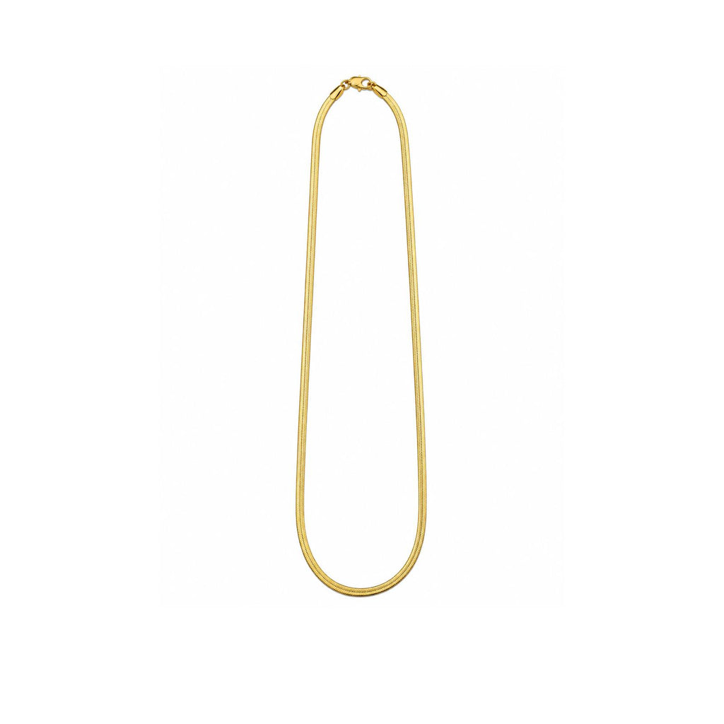 Xuping Schlangenkette Halskette – Stahl 18K vergoldet wasserdicht 34 CM