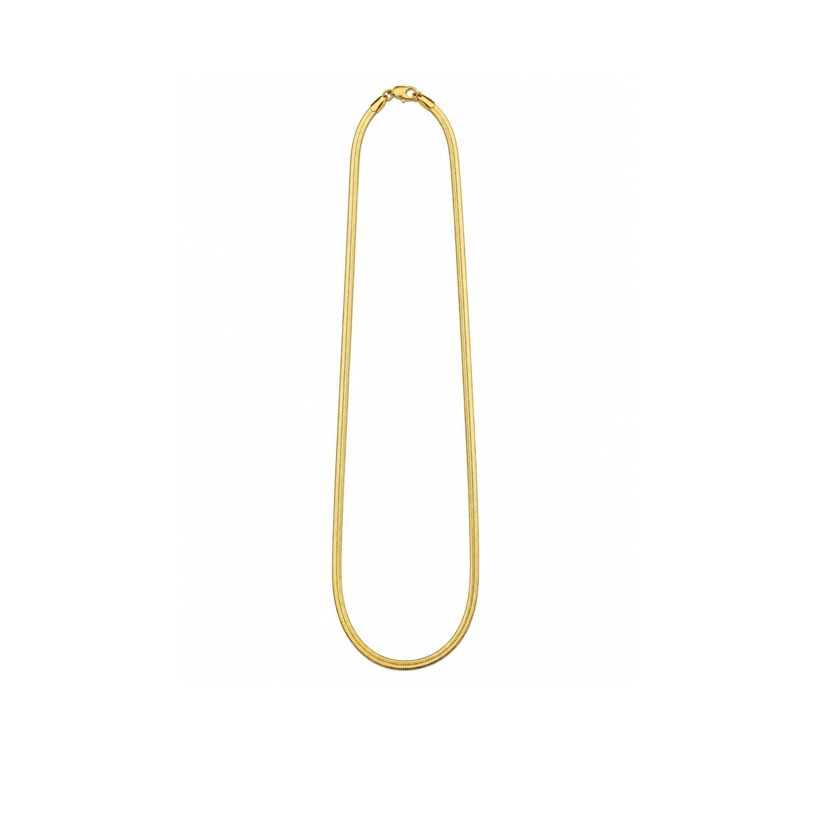 Xuping Schlangenkette Halskette – Stahl 18K vergoldet wasserdicht 34 CM