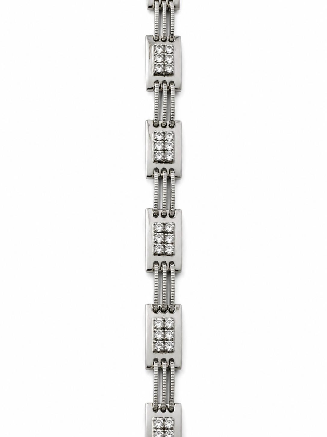 Xuping Steel Adjustable Bracelet with Stone Detail – Modern Design