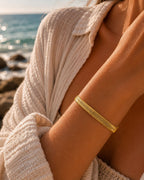 Xuping 18K vergoldete Schlangenkette Armband – Größenverstellbar