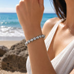 Xuping Heart Detailed Steel Bracelet – Water Resistant 19 CM