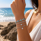 Xuping Steel Evil Eye Charm Bracelet – Tarnish-Resistant 19 CM
