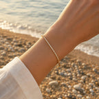 Xuping Stone Detail Bracelet 18K Gold Plated Steel