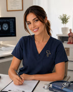 Heartbeat Brooch – Stethoscope and Heart Design