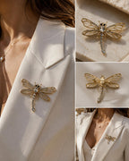 Crystal Dragonfly Brooch – Elegant and Sparkling Design