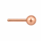 Rose Gold 14K Gold Plated Teddy Bear Figure Surgical Steel Ear Piercing