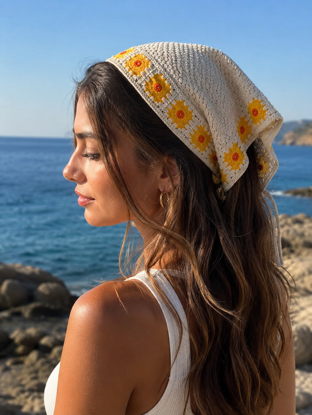 Örgü Bandana / Saç Aksesuarı