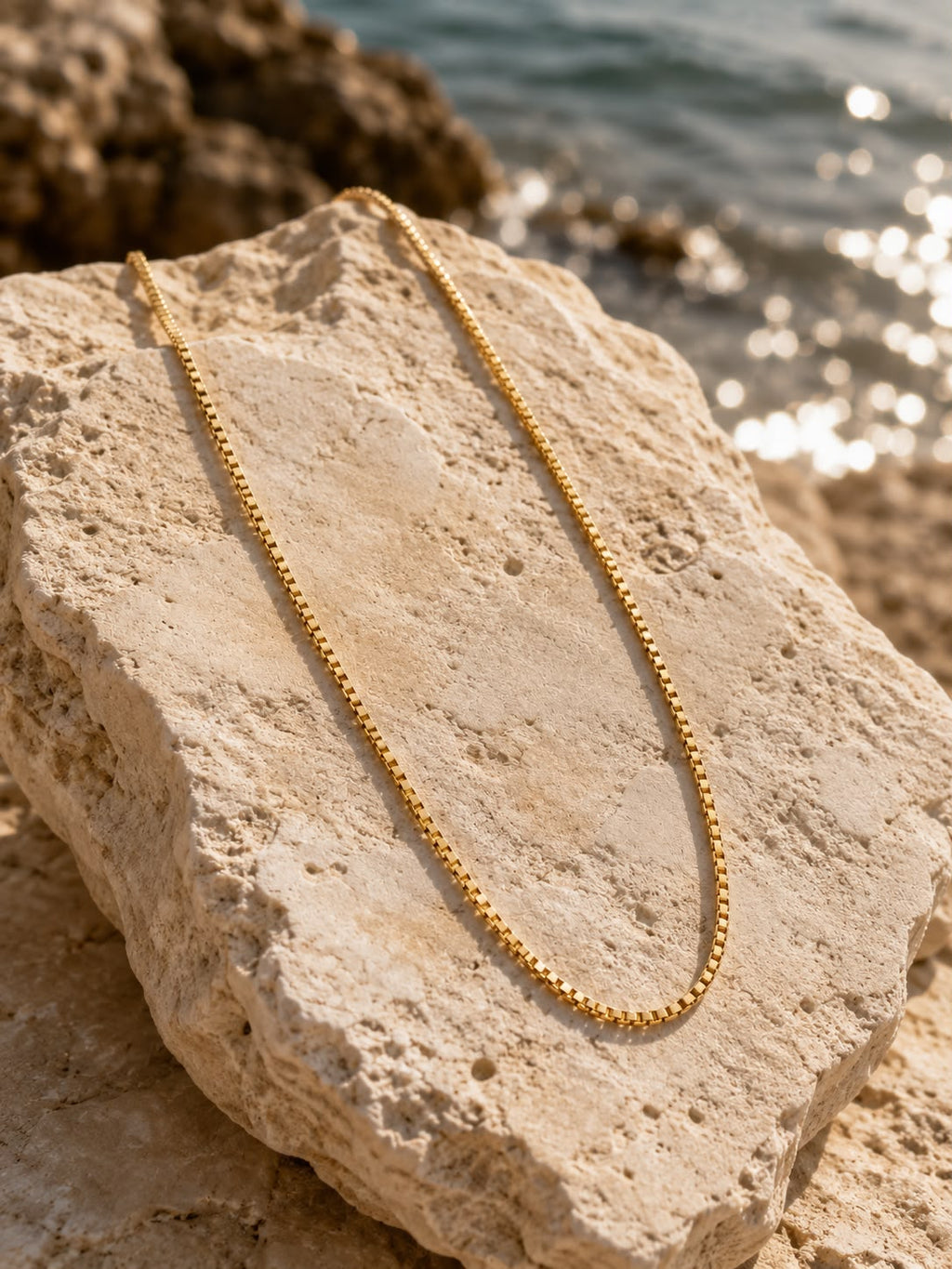 Xuping Zincir Kolye – 18K Altın Kaplama 25 CM Şık Zincir