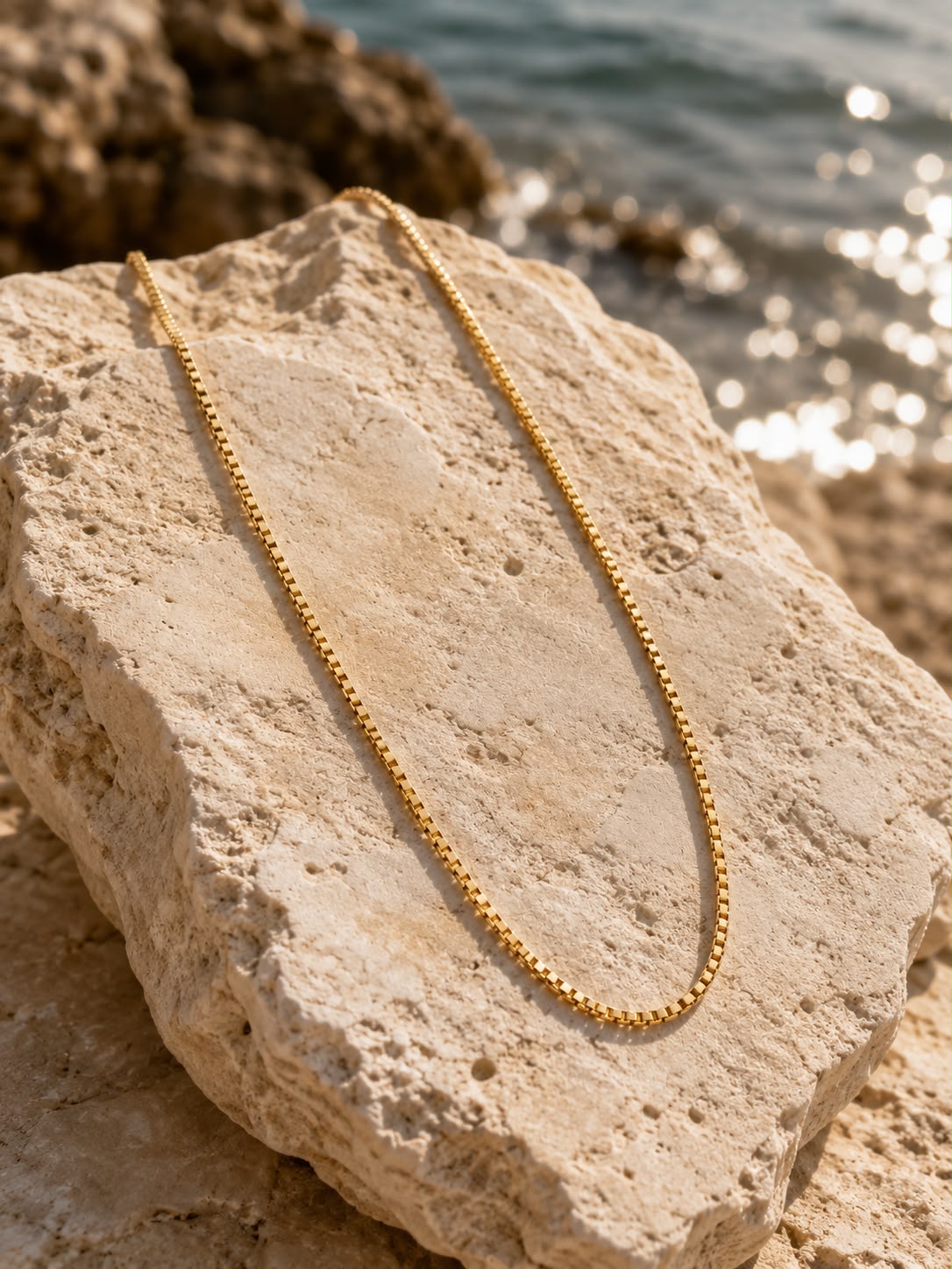 Xuping Zincir Kolye – 18K Altın Kaplama 25 CM Şık Zincir