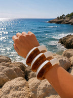 Modern Reçine Bileklik – Kalın Akrilik Bangle Bileklik
