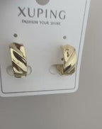Xuping 18K Altın Kaplama Çelik Küpe