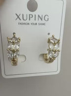 Xuping 18K Altın Kaplama Çelik Küpe