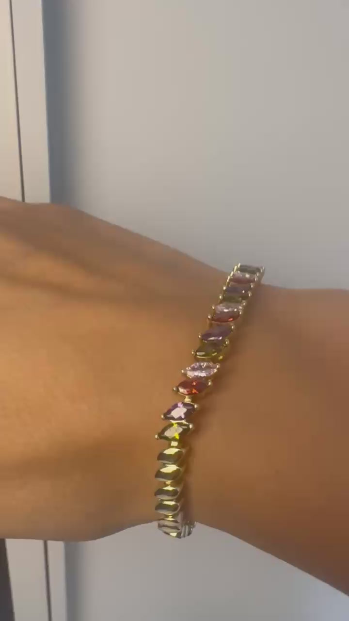 Xuping Premium Taş Detaylı Çelik Bileklik