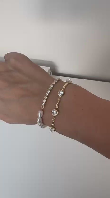 Xuping Premium Taş Detaylı Çelik Bileklik