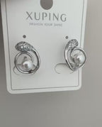 Xuping İnci Detaylı Çelik Küpe