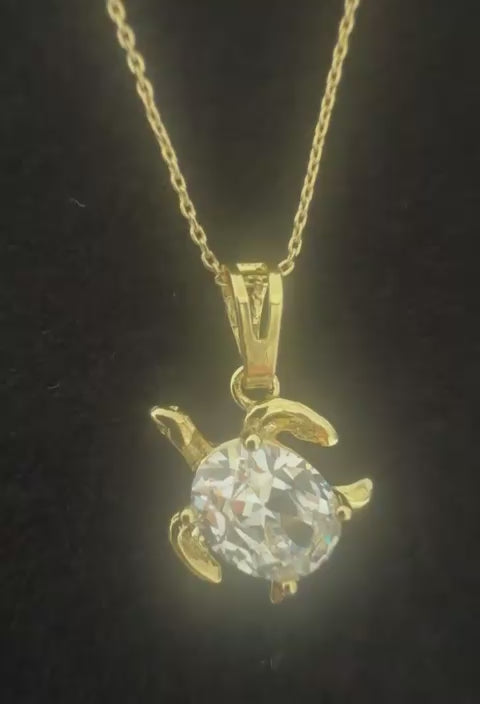 Xuping 18K Altın Kaplama Çelik Kolye