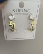 Xuping 18K Altın Kaplama Çelik Küpe