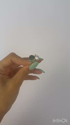 Emerald Pearl Adjustable Ring – 14K Gold Plated Over Brass