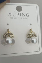 Xuping 18K Altın Kaplama Çelik Küpe