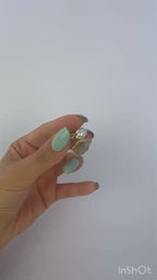 Verstellbarer Ring „Crystal Pearl“ – Messing mit 14K Vergoldung