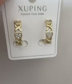 Xuping 18K Altın Kaplama Çelik Küpe