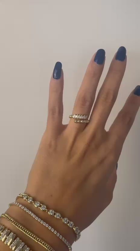 Xuping 18K Altın Kaplama Çelik Yüzük